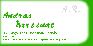 andras martinat business card